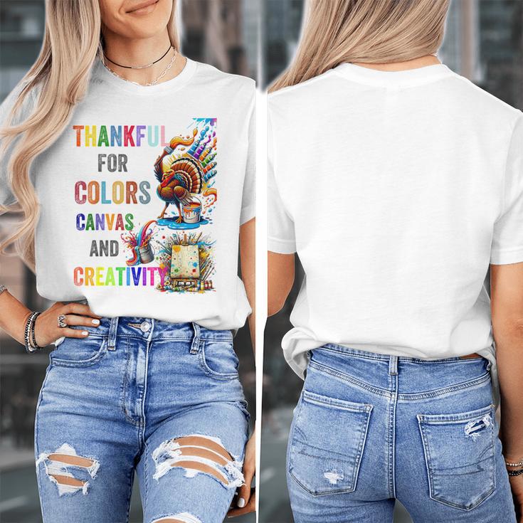 Turkey Thanksgiving Art Teacher Costume Tee For Artists Women's T-Shirt, funny design