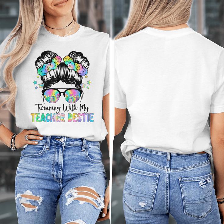 Twin Day Friends Teacher Twinning With My Bestie Women's T-Shirt, Friend Gifts, funny design