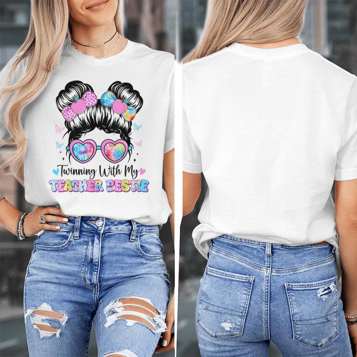 Twinning With My Teacher Bestie Twin Day Friends Teacher Women's T-Shirt, Friend Gifts, funny design Twinning With My Teacher Bestie Twin Day Friends Teacher Women's T-Shirt, Friend Gifts, funny design