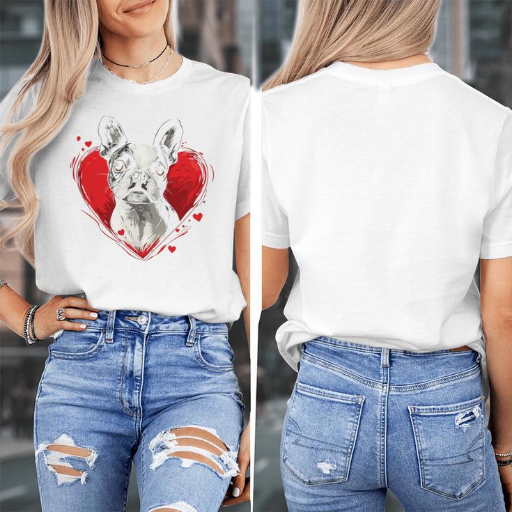 Valentine's Day Boston Terrier Dog Women's T-Shirt, funny design