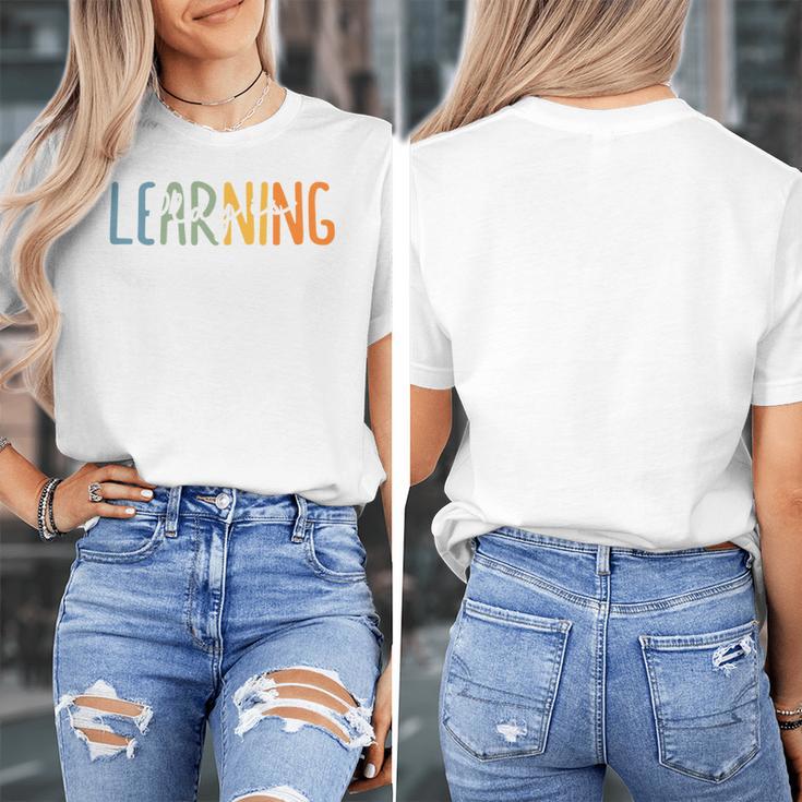 Vintage Play Is Learning Back To School Toddler Teacher Women's T-Shirt, funny design Vintage Play Is Learning Back To School Toddler Teacher Women's T-Shirt, funny design