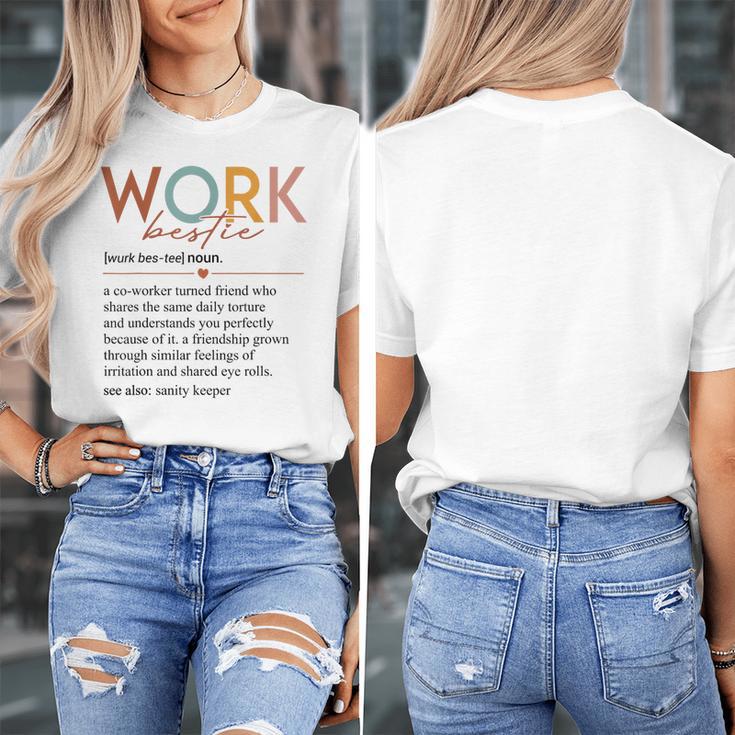 Vintage Work Bestie Definition Teachers Nurses Boss Women Women's T-Shirt, funny design