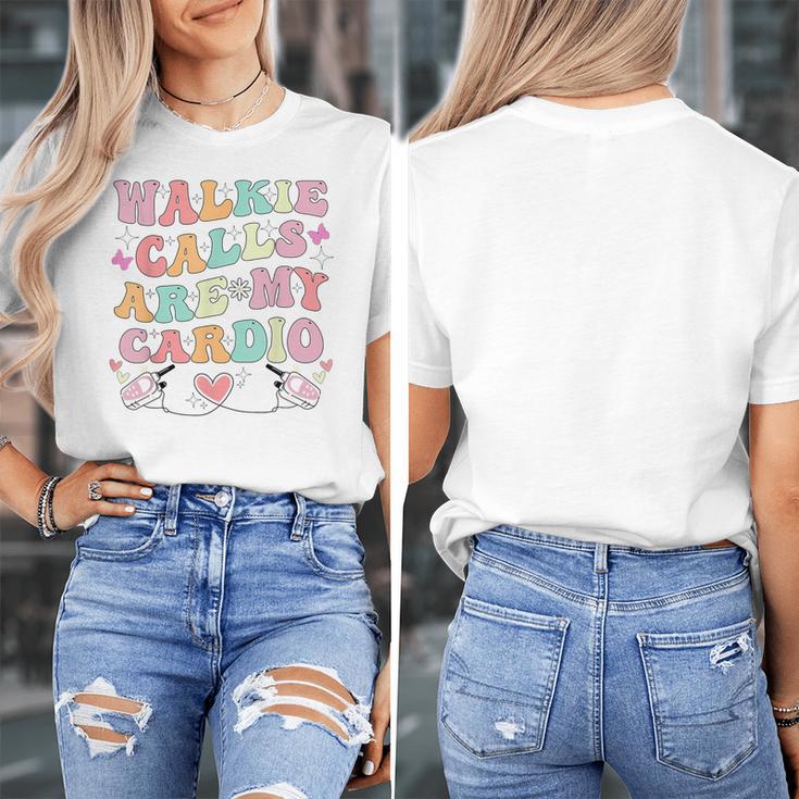 Walkie Calls Are My Cardio Special Education Teacher School Women's T-Shirt, funny design Walkie Calls Are My Cardio Special Education Teacher School Women's T-Shirt, funny design