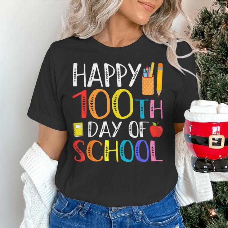 100 Days Of School Teacher And Student Women's T-Shirt, gift for family, gift for coworker