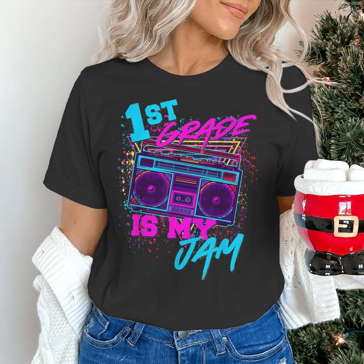 1st Grade Is My Jam Vintage 80s 80's Teacher Student Retro Women's T-Shirt, gift for family, gift for coworker 1st Grade Is My Jam Vintage 80s 80's Teacher Student Retro Women's T-Shirt, gift for family, gift for coworker