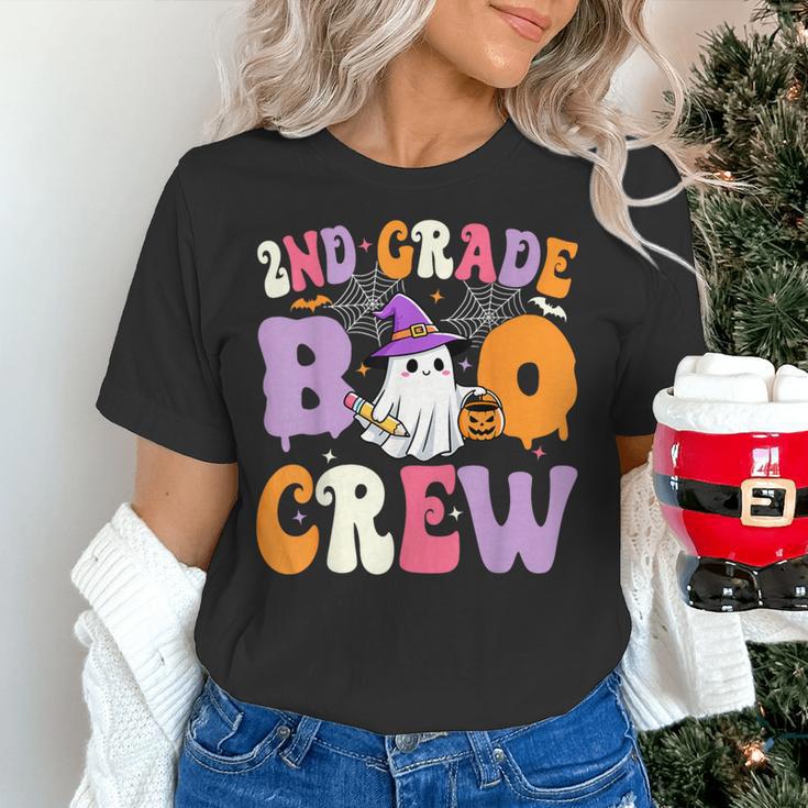 2nd Grade Boo Crew Spooky Second Grade Halloween Teacher Women's T-Shirt, 2nd Grade Teacher Shirts, gift for family, gift for coworker