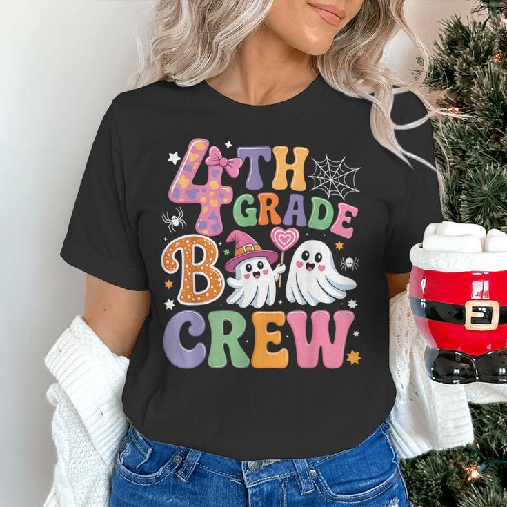 4th Grade Boo Crew Fourth Grade Teacher Kids Happy Halloween Women's T-Shirt, 4th Grade Teacher Shirts, gift for family, gift for coworker