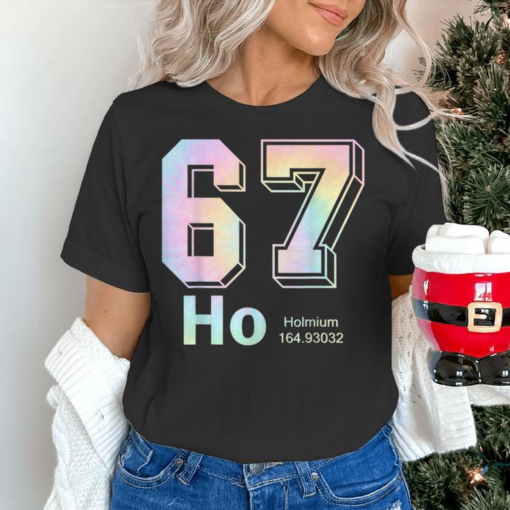 67 Ho Holmium Science Teacher Elements Table Six Seven Meme Women's T-Shirt, Science Teacher Shirts, gift for family, gift for coworker