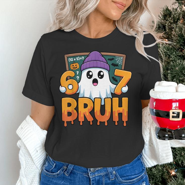67 Teacher Ghost Six Seven Meme Math Equation Bruh Halloween Women's T-Shirt, gift for family, gift for coworker 67 Teacher Ghost Six Seven Meme Math Equation Bruh Halloween Women's T-Shirt, gift for family, gift for coworker