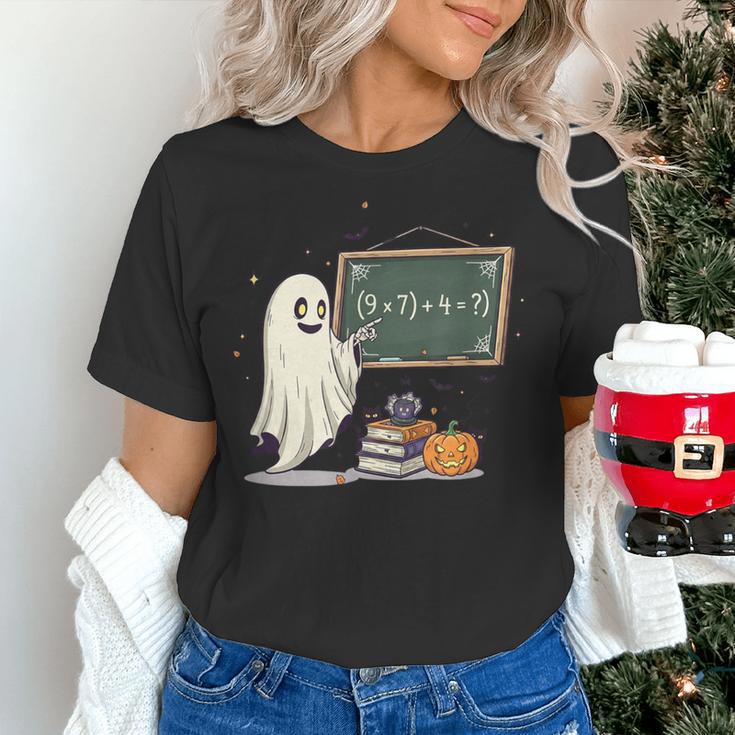 67 Teacher Halloween Ghost Six Seven Meme Math Joke Women's T-Shirt, gift for family, gift for coworker 67 Teacher Halloween Ghost Six Seven Meme Math Joke Women's T-Shirt, gift for family, gift for coworker