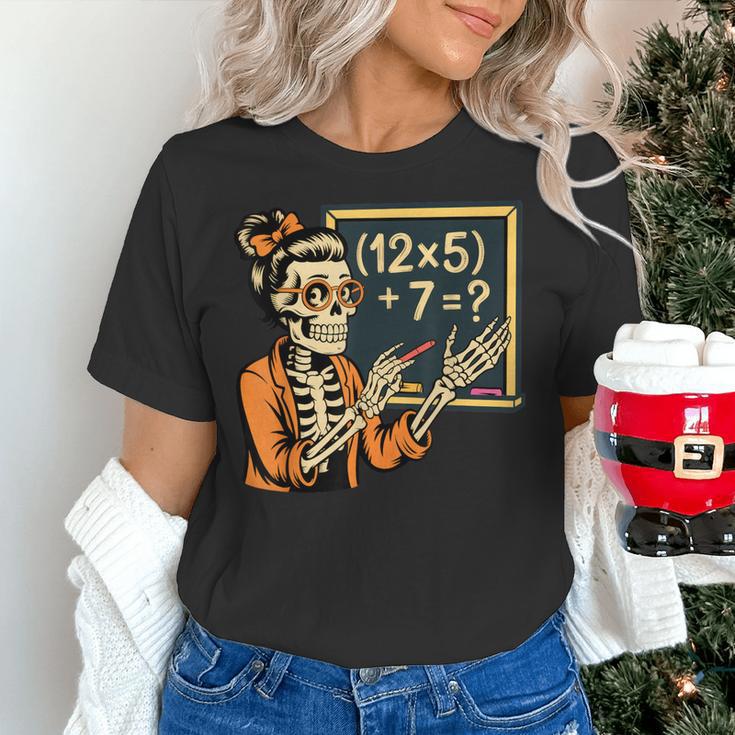 67 Teacher Halloween Skeleton Women's T-Shirt, gift for family, gift for coworker 67 Teacher Halloween Skeleton Women's T-Shirt, gift for family, gift for coworker