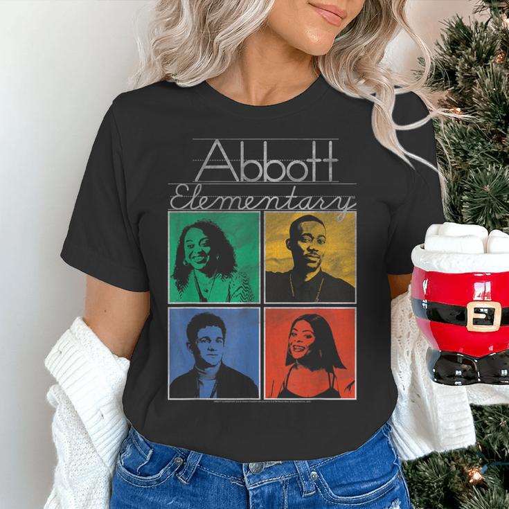 Abbott Elementary Colorful Pop Art Teachers TV Show Women's T-Shirt, gift for family, gift for coworker