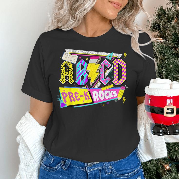 ABCD Pre-K Rocks Back To School PreK Kindergarten Teacher Women's T-Shirt, gift for family, gift for coworker ABCD Pre-K Rocks Back To School PreK Kindergarten Teacher Women's T-Shirt, gift for family, gift for coworker