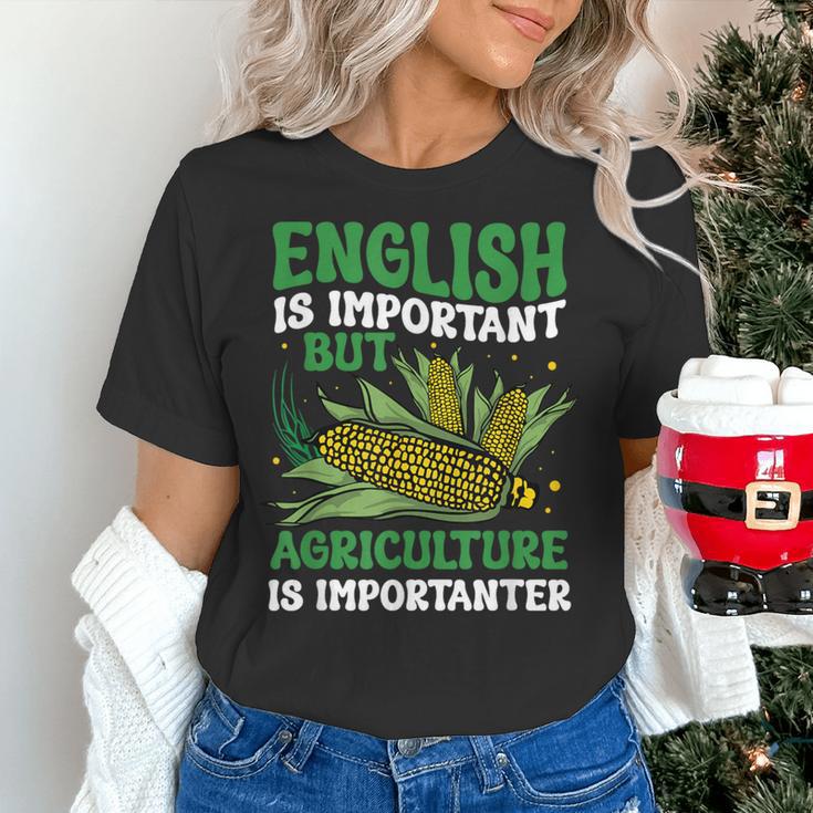 AG Teacher English Is Important But Agriculture Teacher Women's T-Shirt, English Teacher Shirts, gift for family, gift for coworker