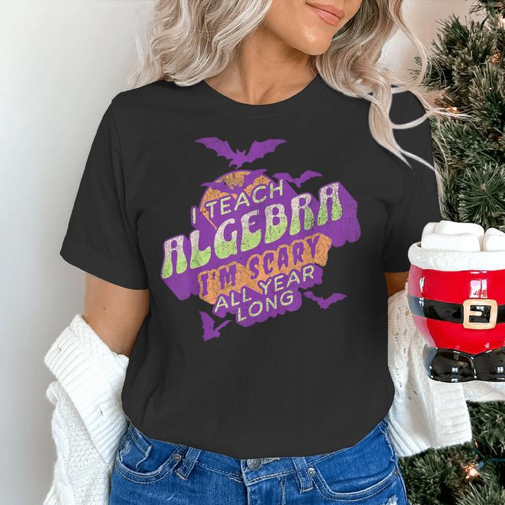Algebra Teacher Halloween Spooky Ghost Math Mathematics Grad Women's T-Shirt, gift for family, gift for coworker Algebra Teacher Halloween Spooky Ghost Math Mathematics Grad Women's T-Shirt, gift for family, gift for coworker
