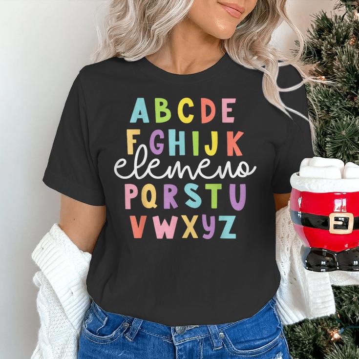 Alphabet ABC Elemeno Teacher Student Back To School Women's T-Shirt, gift for family, gift for coworker Alphabet ABC Elemeno Teacher Student Back To School Women's T-Shirt, gift for family, gift for coworker