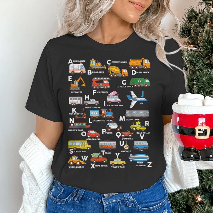 Alphabet Vehicles ABCs Learning Teachers Kids Boys Girls Women's T-Shirt, gift for family, gift for coworker Alphabet Vehicles ABCs Learning Teachers Kids Boys Girls Women's T-Shirt, gift for family, gift for coworker