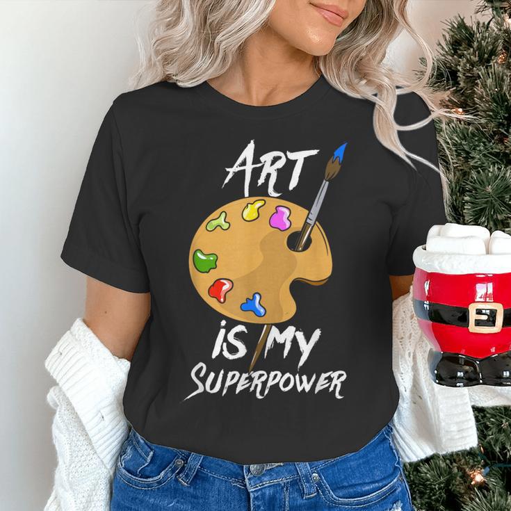 Art Is My Superpower Drawing Art Teacher Artists Women's T-Shirt, gift for family, gift for coworker Art Is My Superpower Drawing Art Teacher Artists Women's T-Shirt, gift for family, gift for coworker