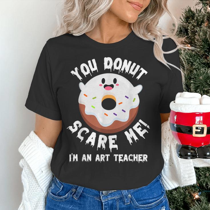 Art Teacher Halloween Donut Lover Costume Kawaii Monster Women's T-Shirt, gift for family, gift for coworker