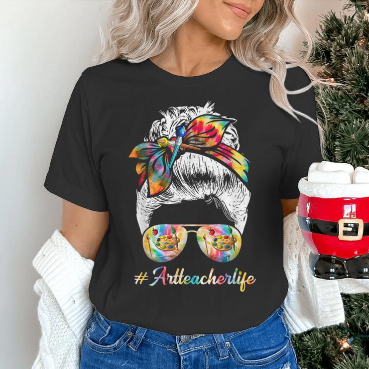 Art Teacher Life Messy Bun Back To School Art Teacher Women's T-Shirt, gift for family, gift for coworker Art Teacher Life Messy Bun Back To School Art Teacher Women's T-Shirt, gift for family, gift for coworker