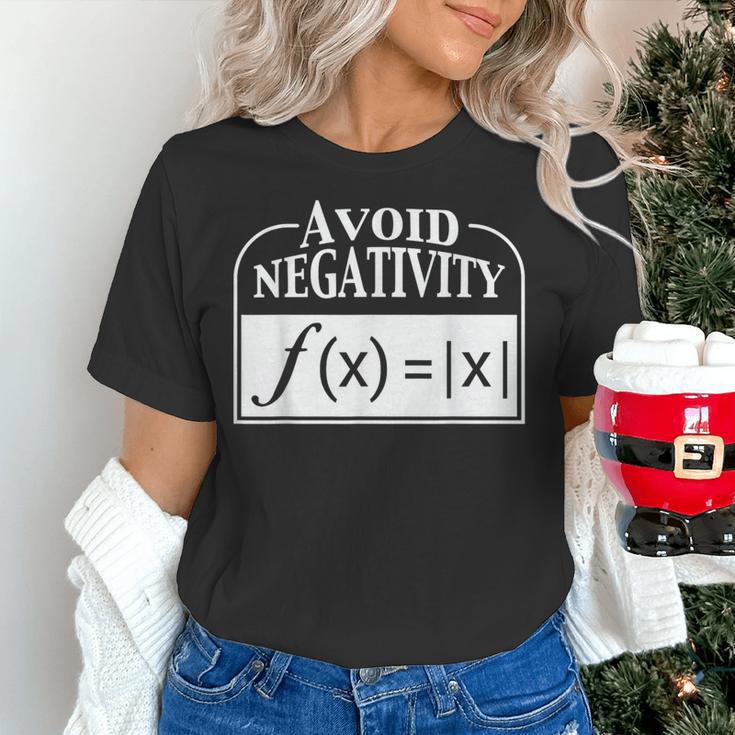 Avoid Negativity Math Teacher Women's T-Shirt, gift for family, gift for coworker