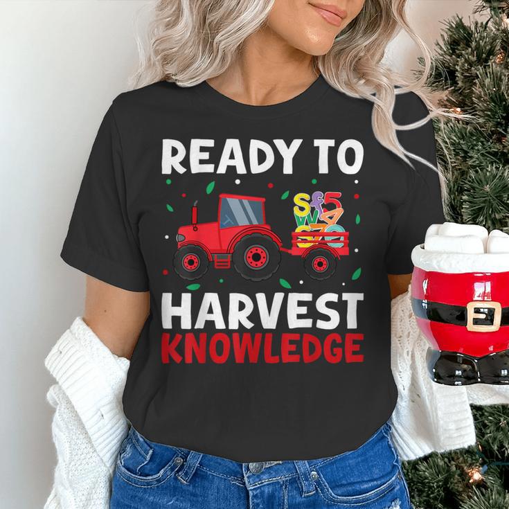 Back To School Teacher Farming Tractor Farmer Kids 100th Day Women's T-Shirt, gift for family, gift for coworker Back To School Teacher Farming Tractor Farmer Kids 100th Day Women's T-Shirt, gift for family, gift for coworker