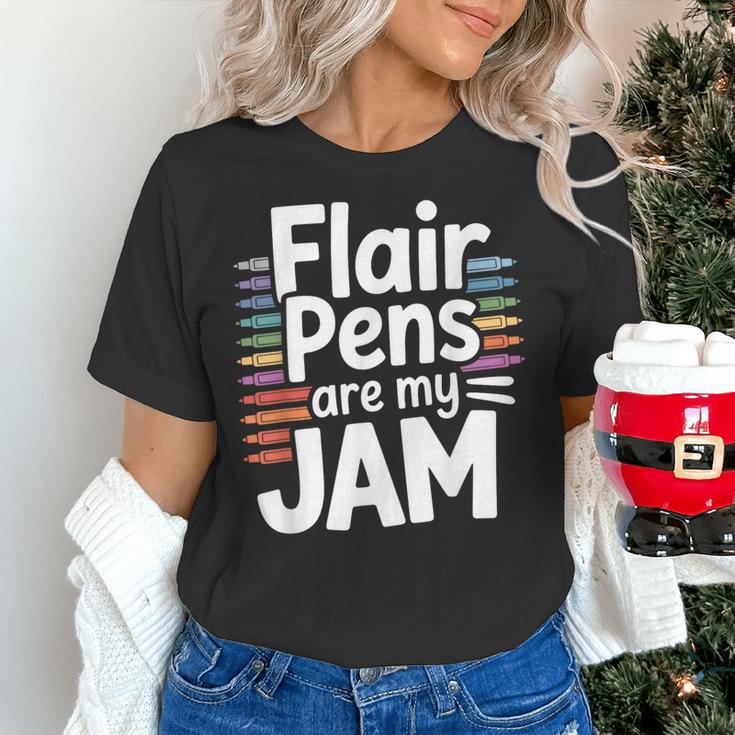 Back To School Teacher Flair Pens Are My Jam Women's T-Shirt, gift for family, gift for coworker