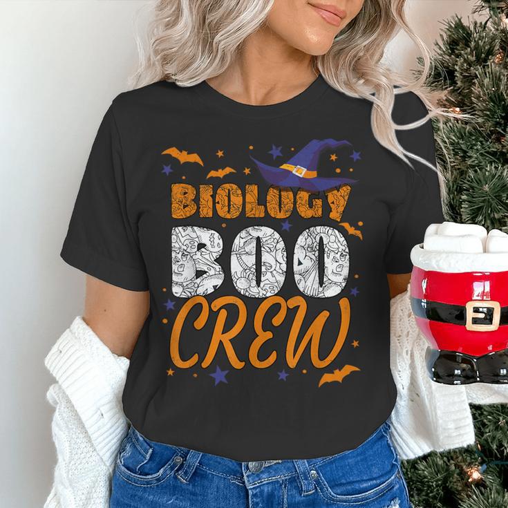 Biology Boo Crew Halloween Biology Teacher Matching For Men Women Kids Women's T-Shirt, gift for family, gift for coworker