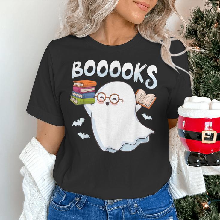 Books Halloween Librarian Teacher Reader Reading Book Lover Women's T-Shirt, gift for family, gift for coworker Books Halloween Librarian Teacher Reader Reading Book Lover Women's T-Shirt, gift for family, gift for coworker