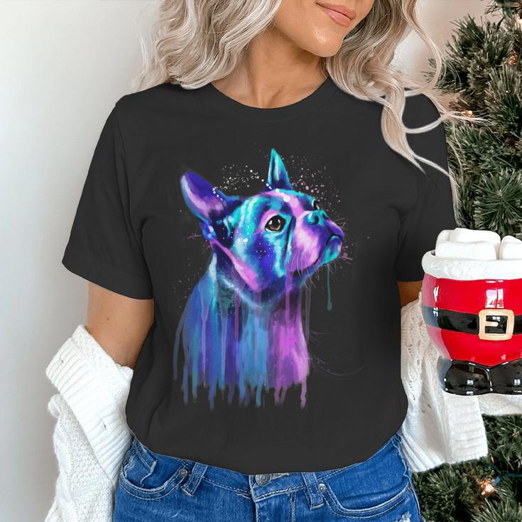 Boston Terrier Dog For a Boston Terrier Mom Women's T-Shirt, Boston Terrier Mom Shirts, gift for family, gift for coworker