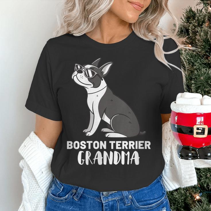 Boston Terrier Dog Owner Grandma Women's T-Shirt, gift for family, gift for coworker