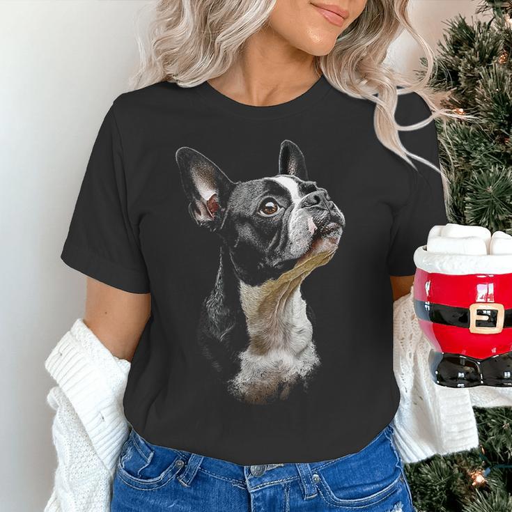 Boston Terrier Dog Graphic Pet Art Boston Terrier For Men Women Kids Women's T-Shirt, gift for family, gift for coworker