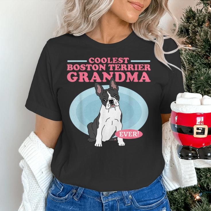 Boston Terrier Grandma Bostie Dog Owner Boston Terrier Men Women Women's T-Shirt, gift for family, gift for coworker