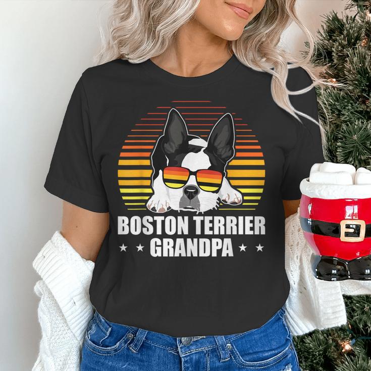 Boston Terrier Grandpa Dog Owner Boston Terrier Women's T-Shirt, gift for family, gift for coworker