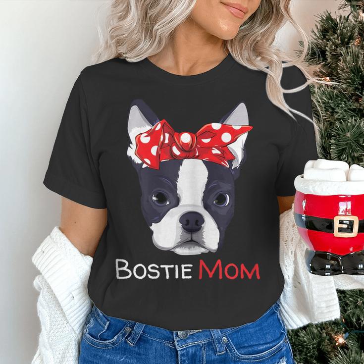 Boston Terrier Mom Bostie Women Girls Women's T-Shirt, Boston Terrier Mom Shirts, gift for family, gift for coworker