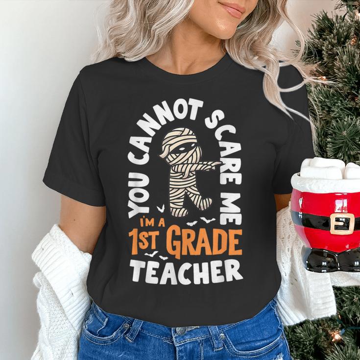 You Cannot Scare Me Im A Teacher 1st Grade Halloween Teacher Men Women Kids Women's T-Shirt, gift for family, gift for coworker You Cannot Scare Me Im A Teacher 1st Grade Halloween Teacher Men Women Kids Women's T-Shirt, gift for family, gift for coworker