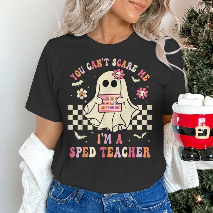 You Can't Scare Me I'm A SPED Teacher Crew Squad Halloween Women's T-Shirt, gift for family, gift for coworker