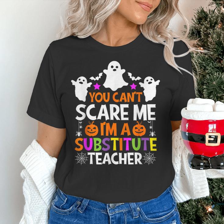 You Can't Scare Me I'm A Substitute Teacher Shirt Halloween Women's T-Shirt, gift for family, gift for coworker You Can't Scare Me I'm A Substitute Teacher Shirt Halloween Women's T-Shirt, gift for family, gift for coworker