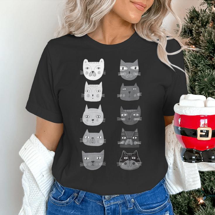 Cat Themed Artist Value Scale Educational Art Teacher Women's T-Shirt, gift for family, gift for coworker Cat Themed Artist Value Scale Educational Art Teacher Women's T-Shirt, gift for family, gift for coworker
