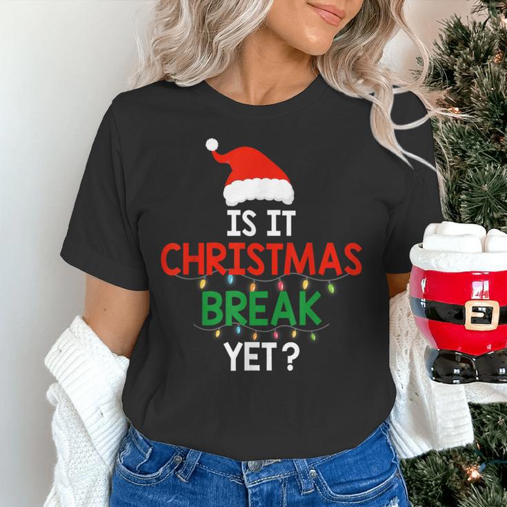 Is It Christmas Break Yet Teacher Xmas Winter Saying Women's T-Shirt, gift for family, gift for coworker Is It Christmas Break Yet Teacher Xmas Winter Saying Women's T-Shirt, gift for family, gift for coworker