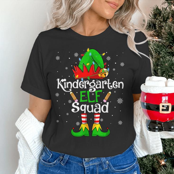 Christmas Kindergarten Elf Squad Teacher Student Women's T-Shirt, gift for family, gift for coworker Christmas Kindergarten Elf Squad Teacher Student Women's T-Shirt, gift for family, gift for coworker