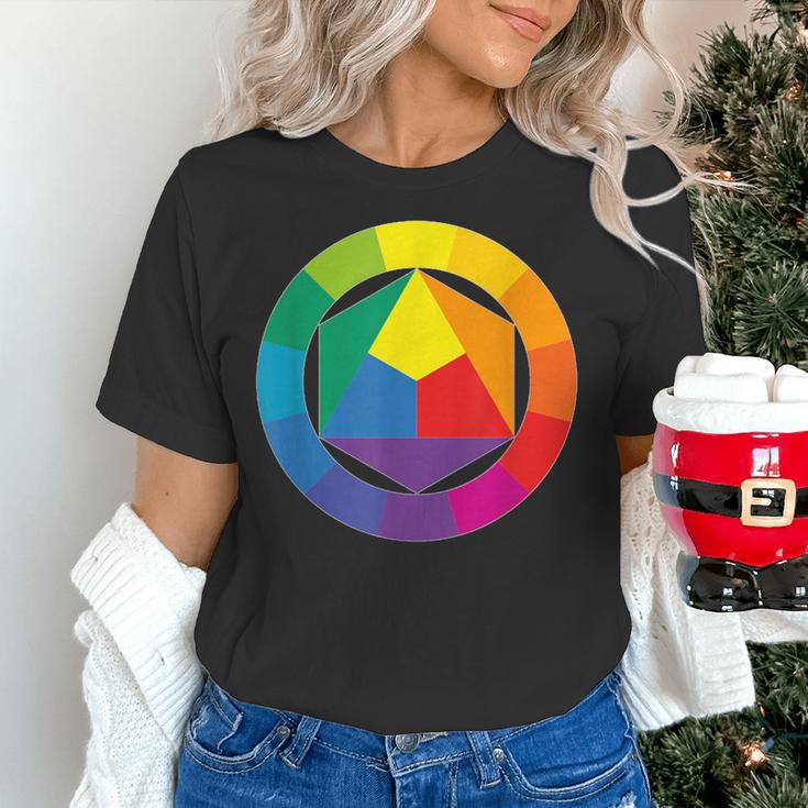 Color Wheel Palette Shirt Artist Painter Art Teacher Tshirt Women's T-Shirt, gift for family, gift for coworker
