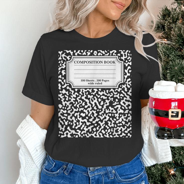 Composition Notebook Matching Group Halloween Teachers Women's T-Shirt, gift for family, gift for coworker