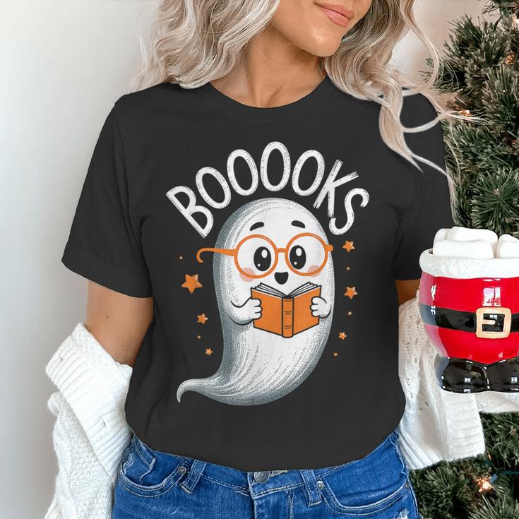 Cute Ghost Book Reading Halloween Teacher Women's T-Shirt, gift for family, gift for coworker Cute Ghost Book Reading Halloween Teacher Women's T-Shirt, gift for family, gift for coworker