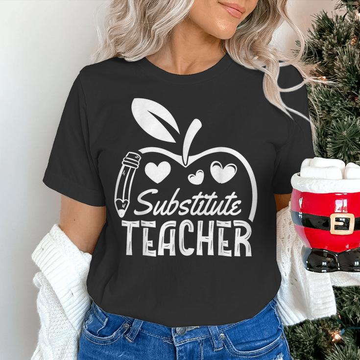 Cute Substitute Teacher Appreciation Men Women Women's T-Shirt, gift for family, gift for coworker