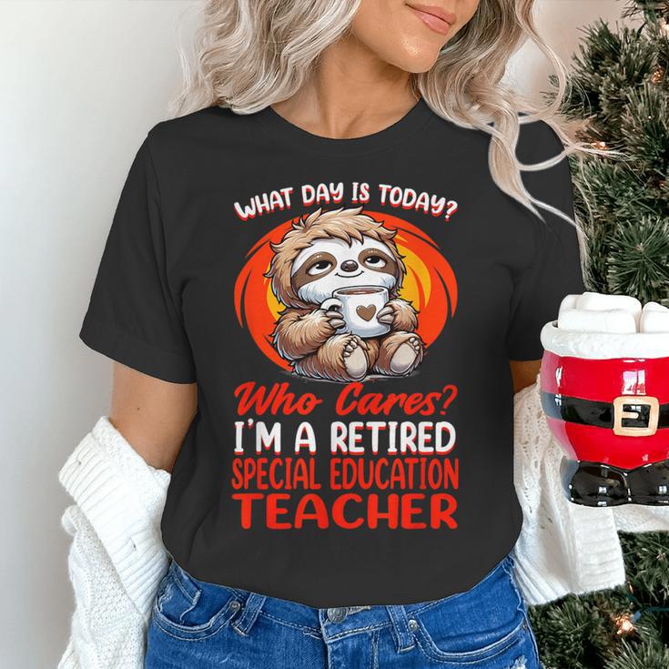 What Day Is Today Retired Special Education Teacher Women's T-Shirt, gift for family, gift for coworker What Day Is Today Retired Special Education Teacher Women's T-Shirt, gift for family, gift for coworker