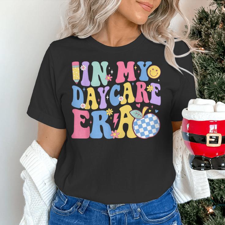 In My Daycare Era Groovy Teacher Daycare First Day Of School Women's T-Shirt, Groovy Teacher Shirts, gift for family, gift for coworker In My Daycare Era Groovy Teacher Daycare First Day Of School Women's T-Shirt, Groovy Teacher Shirts, gift for family, gift for coworker