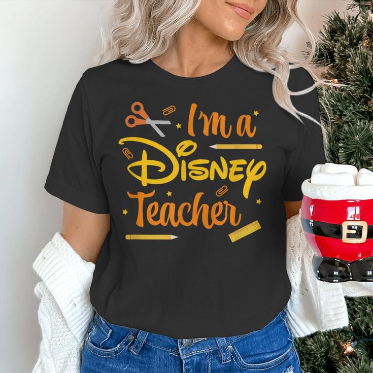 Disney Back To School I'm A Disney Teacher Crafty Logo Women's T-Shirt, gift for family, gift for coworker Disney Back To School I'm A Disney Teacher Crafty Logo Women's T-Shirt, gift for family, gift for coworker