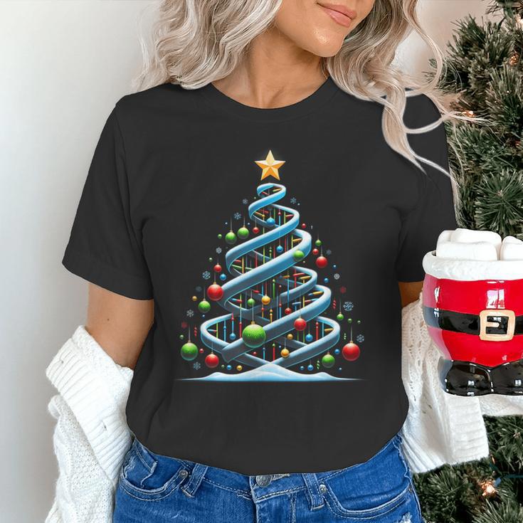 DNA Helix Christmas Tree Scientist Biology Science Teacher Women's T-Shirt, Science Teacher Shirts, gift for family, gift for coworker DNA Helix Christmas Tree Scientist Biology Science Teacher Women's T-Shirt, Science Teacher Shirts, gift for family, gift for coworker