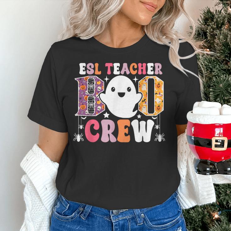 ESL Teacher Boo Crew Halloween Costume Women's T-Shirt, Esl Teacher Shirts, gift for family, gift for coworker